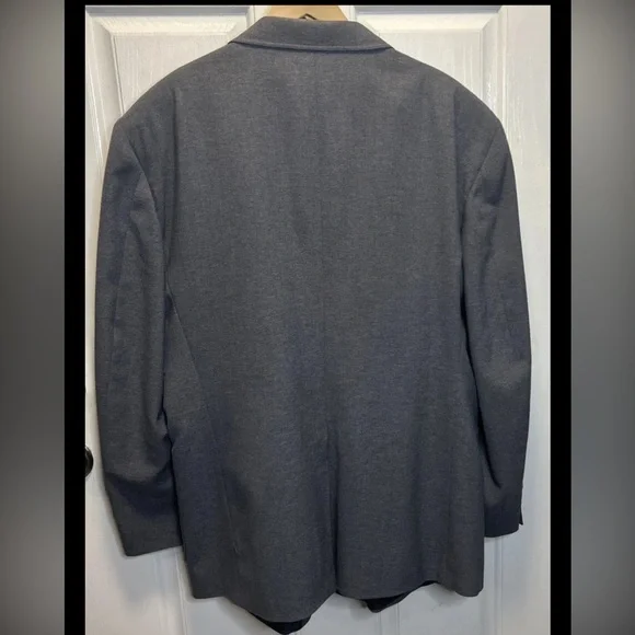 Men’s David Taylor 46R Navy Blazer Sport Coat Jacket Gold Buttons - Picture 8 of 8